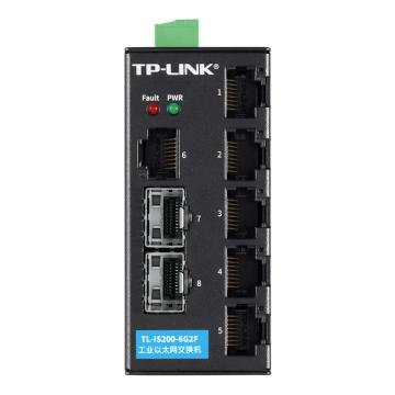 TP-LINK/普联 工业交换机6电2光二层管理工业交换机 IP40防护 三防漆涂层防护 TL-IS200-6G2F