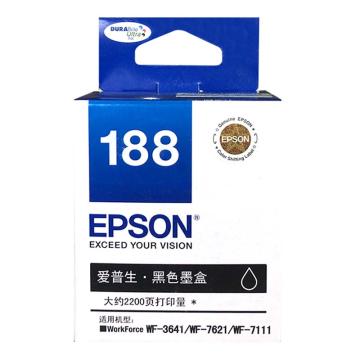 Epson/爱普生 墨盒黑色 （适用WF-3641/WF7111/WF7621） T1881