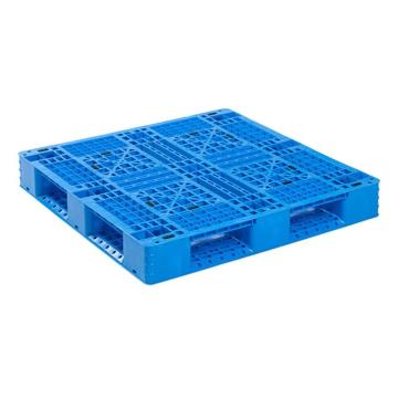 功成狮 塑料托盘，网格田字，尺寸(mm):1100×1100×150，蓝色 动载1.2T 静载4T，上货架载重:0.7T RHSS4272