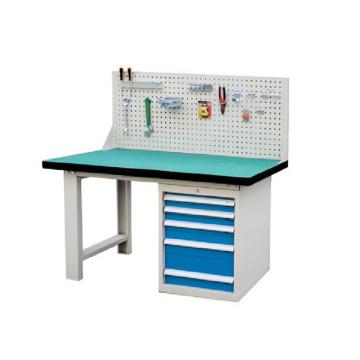 锐德 50mm复合桌面工作台，1个5抽柜，1800W×750D×(800+460)H，载重:1000kg不含安装费 RDF1804