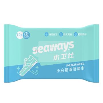 水卫仕 小白鞋湿巾单层 12片/袋 19270201314