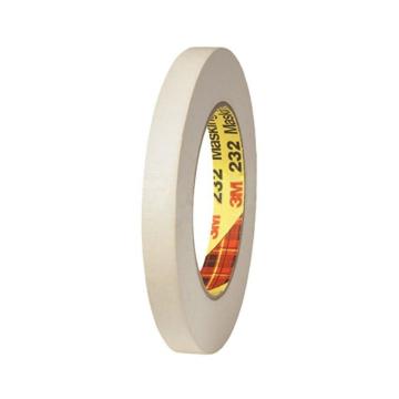 3M 单面平滑美纹纸中温遮蔽胶带 232，8mm*55m