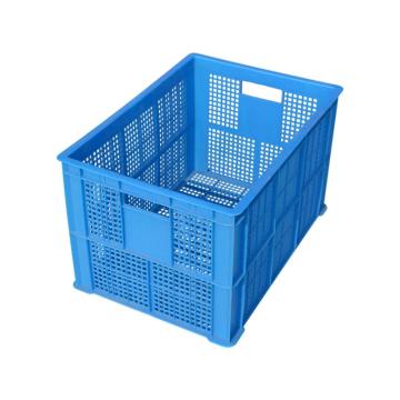 英达斯贝克 塑料周转筐，650网眼周转筐 外尺寸:690×490×415mm,蓝色
