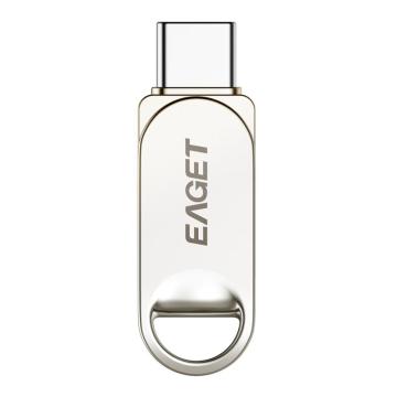 忆捷 U盘Type-C USB3.2双接口手机电脑多用车载旋转金属优盘 HT10-64G