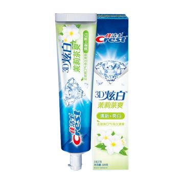 佳洁士 牙膏 3D炫白（茉莉茶爽）升级为220克