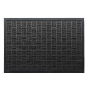 Raxwell 入口除尘刮沙防滑垫原边橡胶底 90cm*150cm 灰色 RJMD0022