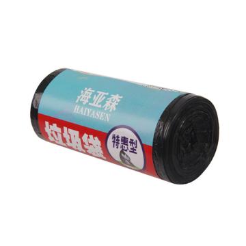 海亚森 特惠型垃圾袋50cm*60cm 黑色 单面0.8S 30只/卷 TK-8003