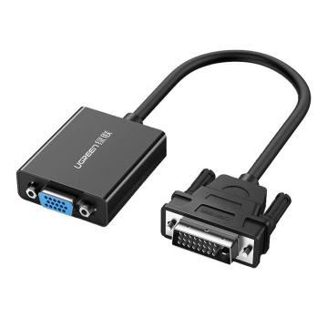 绿联 DVI（24+1）转VGA转换器不带音频 即插即用 30cm 圆线 MM108（40387)