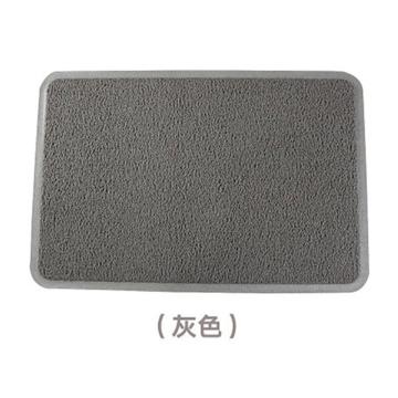 妙耐思 圈丝地垫8A8灰色 60cm*90cm（不加字，圆边） MDS048