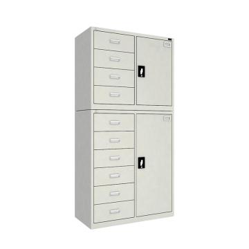 Raxwell 佰斯特联名 防静电工具柜，(上四抽单开门柜，下六抽单开门柜)，钢板厚(mm):1，CH-13-10E，不含安装 RHSA0008