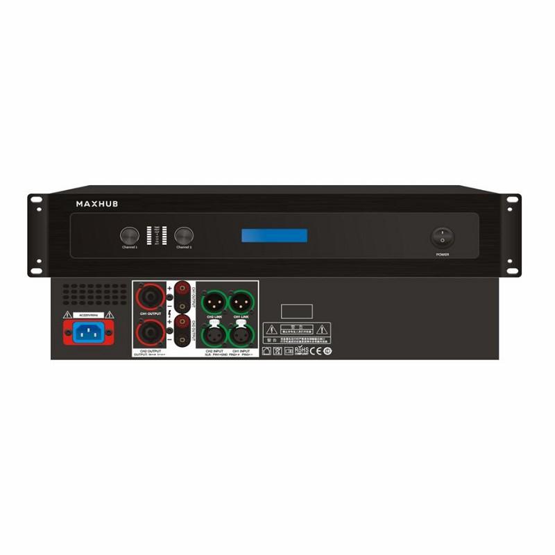 MAXHUB 数字功放/具备160×32高亮度显示屏/大容量开关电源/2×250W阻抗功率/配备延时启动系统 MH-L225