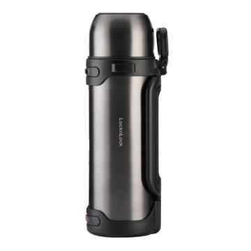 LOCKLOCK LOCK&LOCK 大容量便携广口壶保温壶2000ML 提手可拆卸挂绳 LHC1478DGRY
