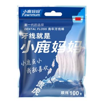 小鹿妈妈 牙线棒 贵虎 100支/袋