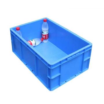百盈塑料 塑料周转箱32号箱，外尺寸:600×400×230mm，蓝色 BY094