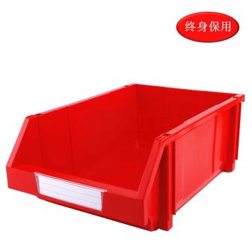 Raxwell 组立背挂斜口盒TK005，外尺寸规格D×W×H(mm):450×300×177，全新料，红色(标签牌1+标签纸1+立柱4) RHSS4521