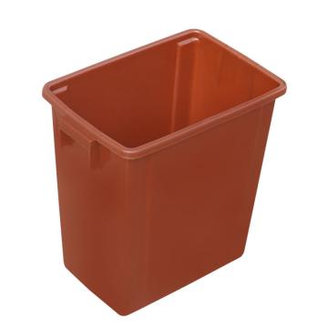 英达斯贝克 塑料加厚翻盖摇盖垃圾筒垃圾桶320*220*360mm 20L弹盖无盖咖