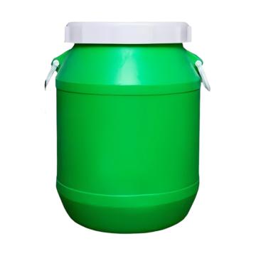 功成狮 圆形大口桶 绿色25L，塑重1.2kg，直径315mm，高430mm，口径215mm GHSS0483