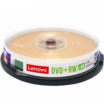 联想 DVD+RW 空白光盘 1-4 速 4.7GB 10片桶装