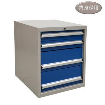 Raxwell 四抽标准工具柜，尺寸(长×宽×高mm):566×600×700 RHTS0001