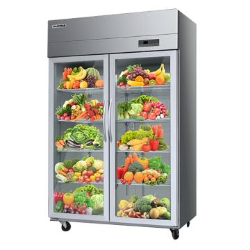 澳柯玛 立式双门单温冰箱，容积910L，1级能效，直冷 VC-910AJ