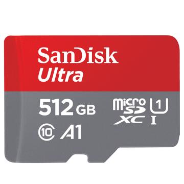 SanDisk/闪迪 TF存储卡U1 C10 A1 至尊高速移动版内存卡 读速150MB/s 512GB