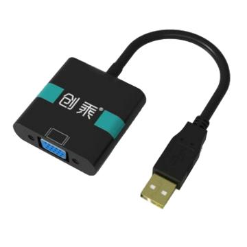 创乘 USB3.0转VGA转换器黑色 CT031B