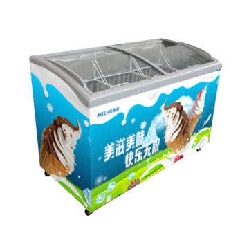 美菱 卧式顶开门单温冷藏冷冻转换玻璃展示柜 SC/SD-358GYT