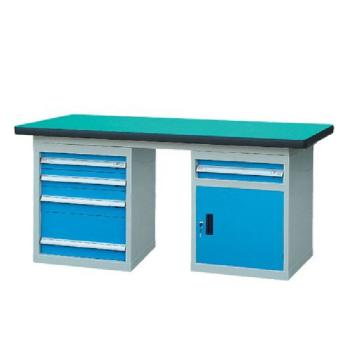 锐德 50mm复合桌面双侧5抽1门柜重型工作桌1800W×750D×800H，载重:1000kg，不含安装 RD1805CZ