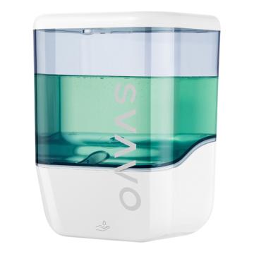 瑞沃 自动感应皂液器免打孔洗手液机100ml 滴液款 OS-0410白+透明蓝
