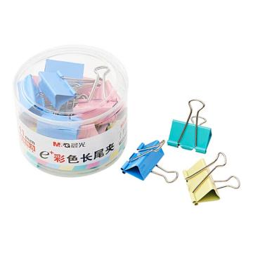 MG Eplus彩色长尾夹41mm（筒装）24枚/筒 ABS92739