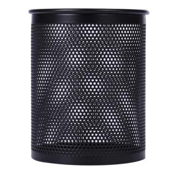 deli/得力 笔筒圆形网状 909 黑色（大包装）
