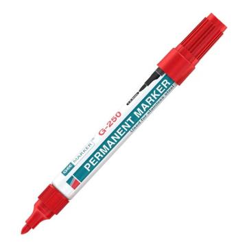 GEEMARKER 油性记号笔，圆头1.5-3mm 工业标记 G-250 红色