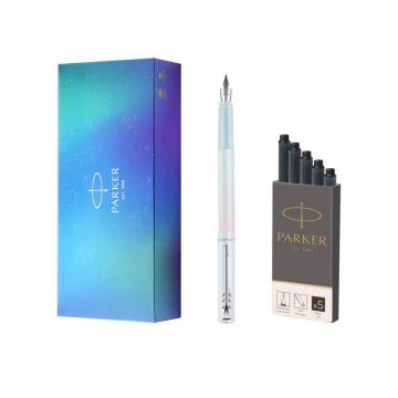 PARKER/派克 墨水笔 威雅XL欧若拉冰川蓝墨水笔礼盒