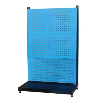 信高 固定型单面物料架(2方孔1百叶)，960×375×1515mm，散件发货，安装费另询 KR-1321