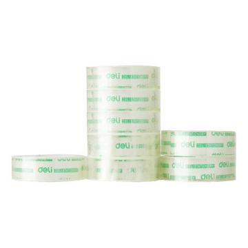 deli/得力 易撕型文具胶带18mm*14y*38um(高透)(8卷/筒) 30061