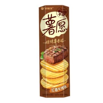 好丽友 休闲零食（一件代发） 104g薯愿红酒牛排