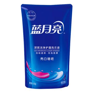 蓝月亮 洗衣液亮白增艳 薰衣草 500g 10000399*12袋