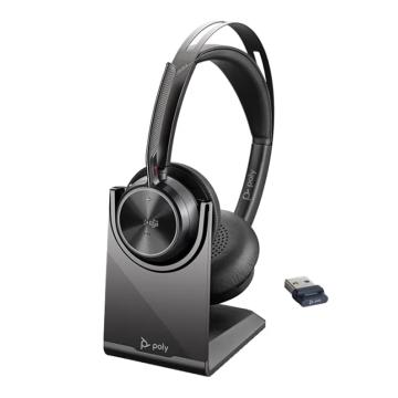 缤特力 无线蓝牙耳机头戴主动降噪 HIFI立体声 含充电底座 兼容电脑+手机 Focus2