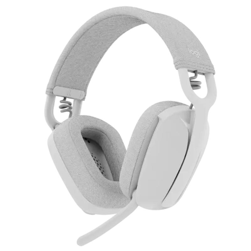Logitech/罗技 无线蓝牙耳机 头戴式办公耳机 Zone Vibe 100白色