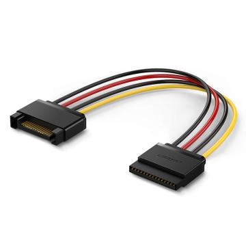 绿联 SATA 15Pin公对母延长线0.2m US283（50718）