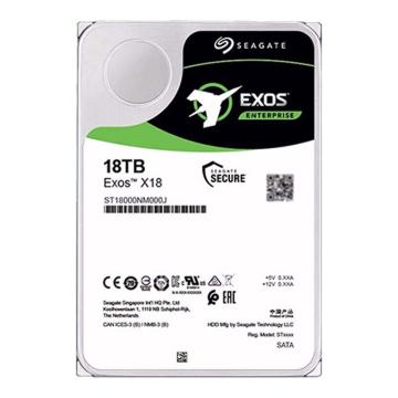 希捷 企业级硬盘18TB 256MB 7200RPM SATA接口 希捷银河Exos X18系列 氦气 ST18000NM000J