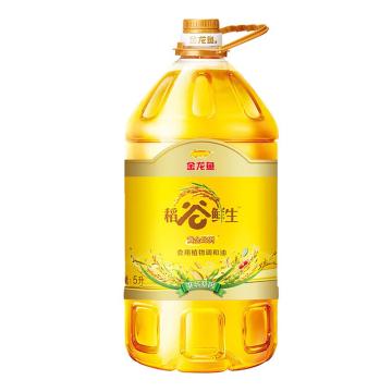 金龙鱼 黄金比例稻谷鲜生食用植物调和油 5L(非转)（按箱）