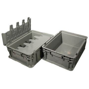 Powerking/力王 B型第二代周转箱外尺寸:400×300×148mm PK-B2（无盖）灰色