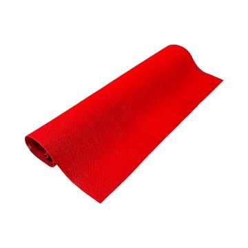 Raxwell S型镂空加密加厚PVC疏水防滑垫双刮刀防滑花纹 厚度5mm 幅宽0.9m*长度1m红色 RJMH0027