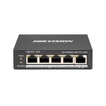 Hikvision 非网管千兆PoE交换机 ZD-S0200P-4GP1GT-35W