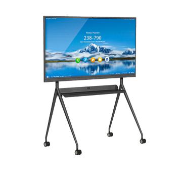 IQ 移动支架智慧屏电视机落地移动支架 V型结构 一体成型 适用于60-75英寸 承重85kg 黑色 IQ75TV-1P-（W/S/B)