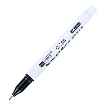 GEEMARKER 极细速干记号笔0.5MM G-205 黑色