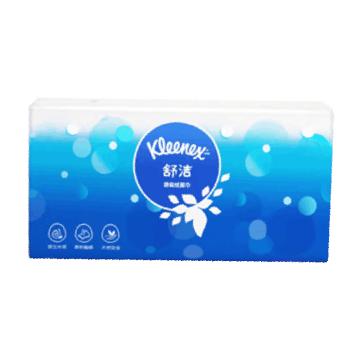 舒洁 袋装面纸150抽(2层) FSC MIX190 x 175mm 3包/提 16提/箱 94466-10