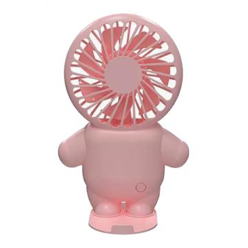 功成狮 迷你小风扇太空人迷你小风扇萌娃粉 GFUD0530