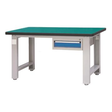 信高 重型工作台，1.5m 灰蓝 承载1吨 台面厚40mm (1抽屉承载100kg) E-XTG1575-1TG
